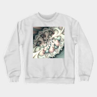 A Fractal Pattern of Subtle Pastel Colors Crewneck Sweatshirt